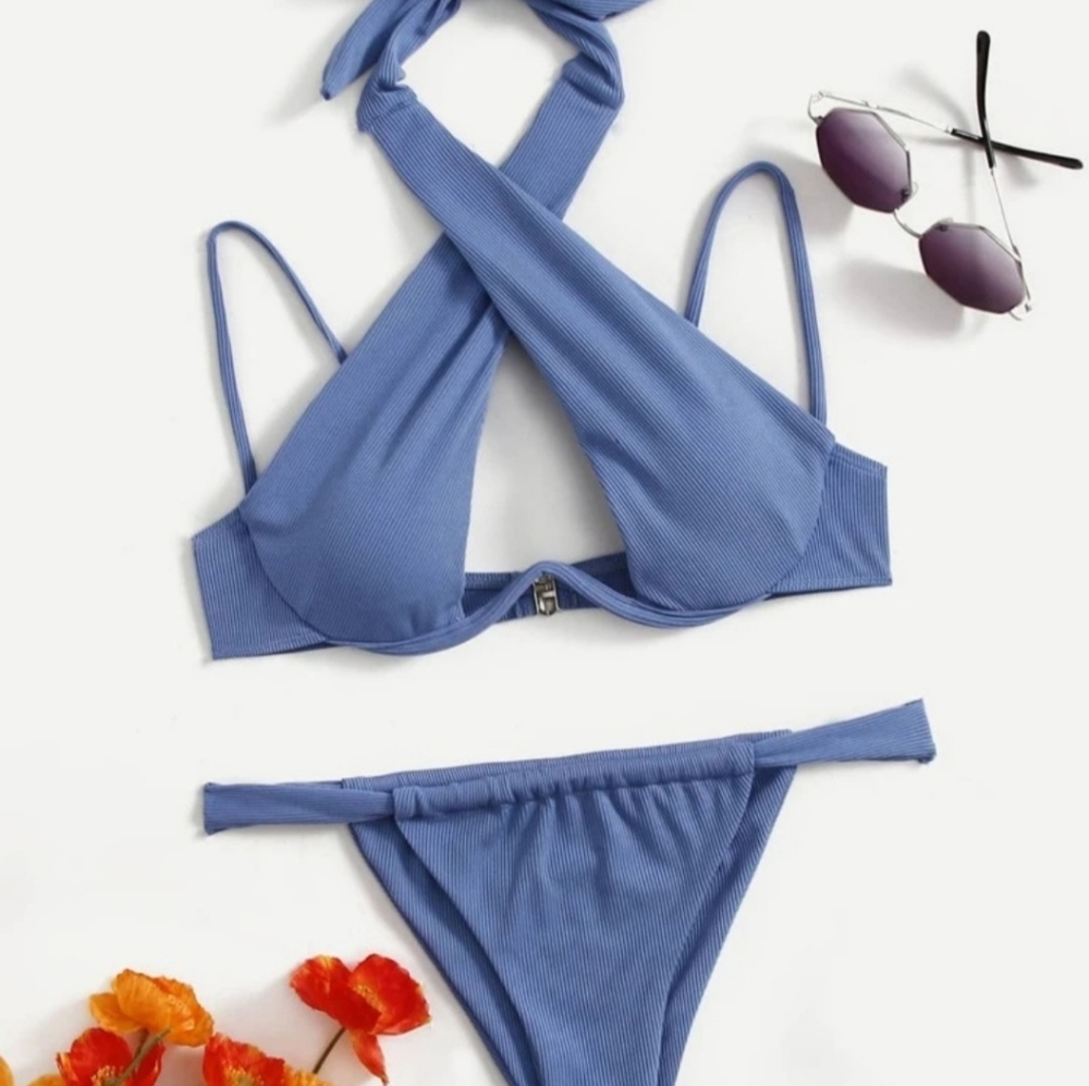 Solid Rib bikini Swimsuit